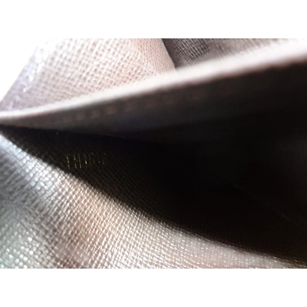Louis Vuitton Mini Lin Brown‎ and Gold Denim Monogram Sarah Wallet